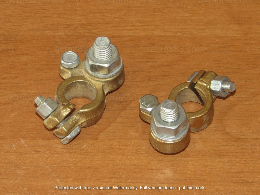 клема АКБ 12В-24В м10 латунь